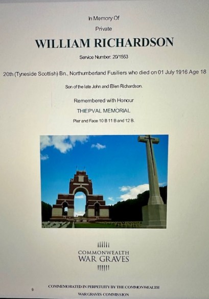 William Richardson CWGC